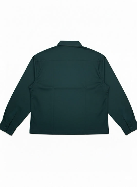 Mid Night Green- Cropped shirt