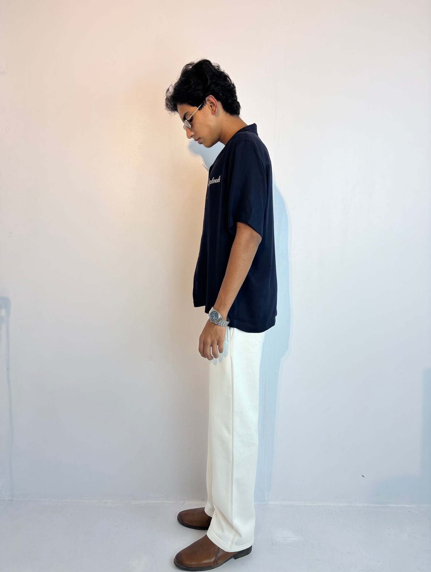 Navy blue- Cuban shirt