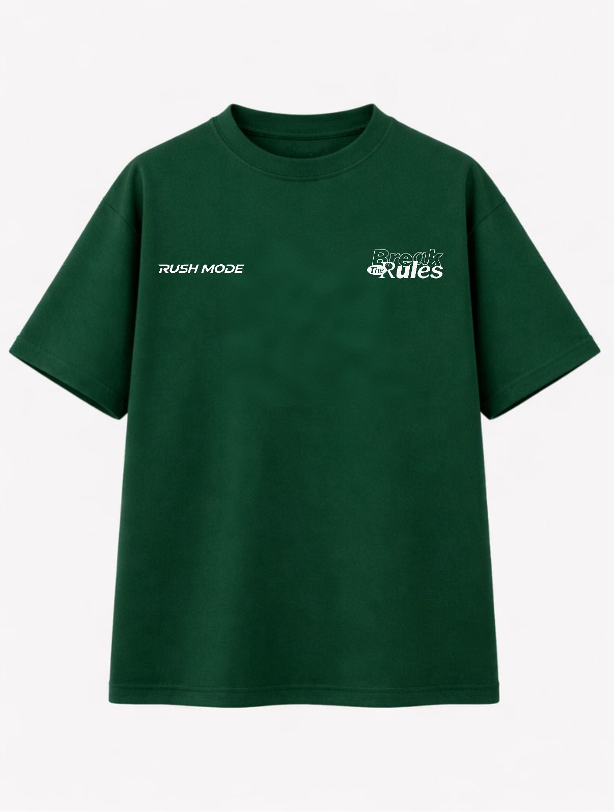 “Hustle With Heart” Green Oversized T-shirt