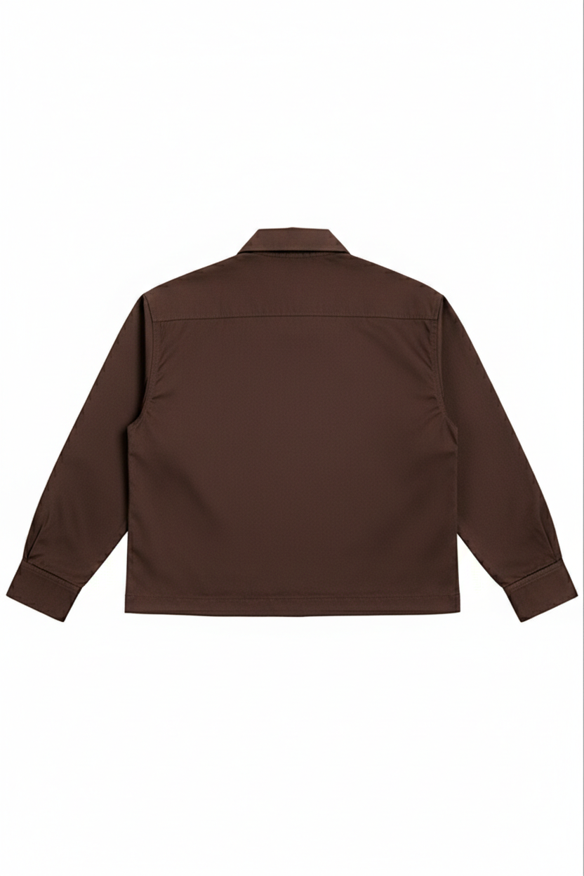 Choco Brown- Cropped shirt
