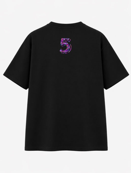 “ELEVATE” Black Oversized T-shirt