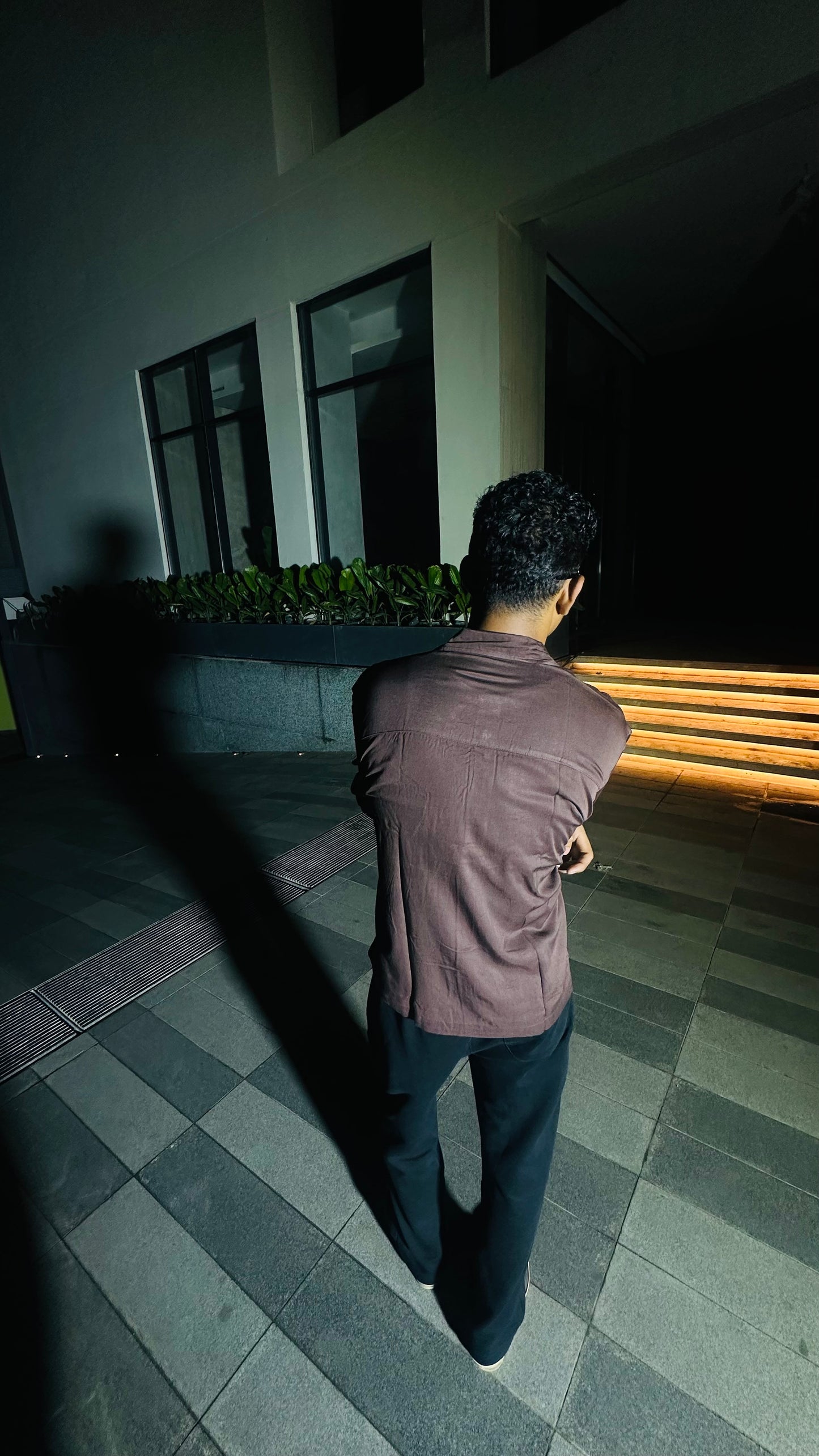 Choco Brown- Cropped shirt
