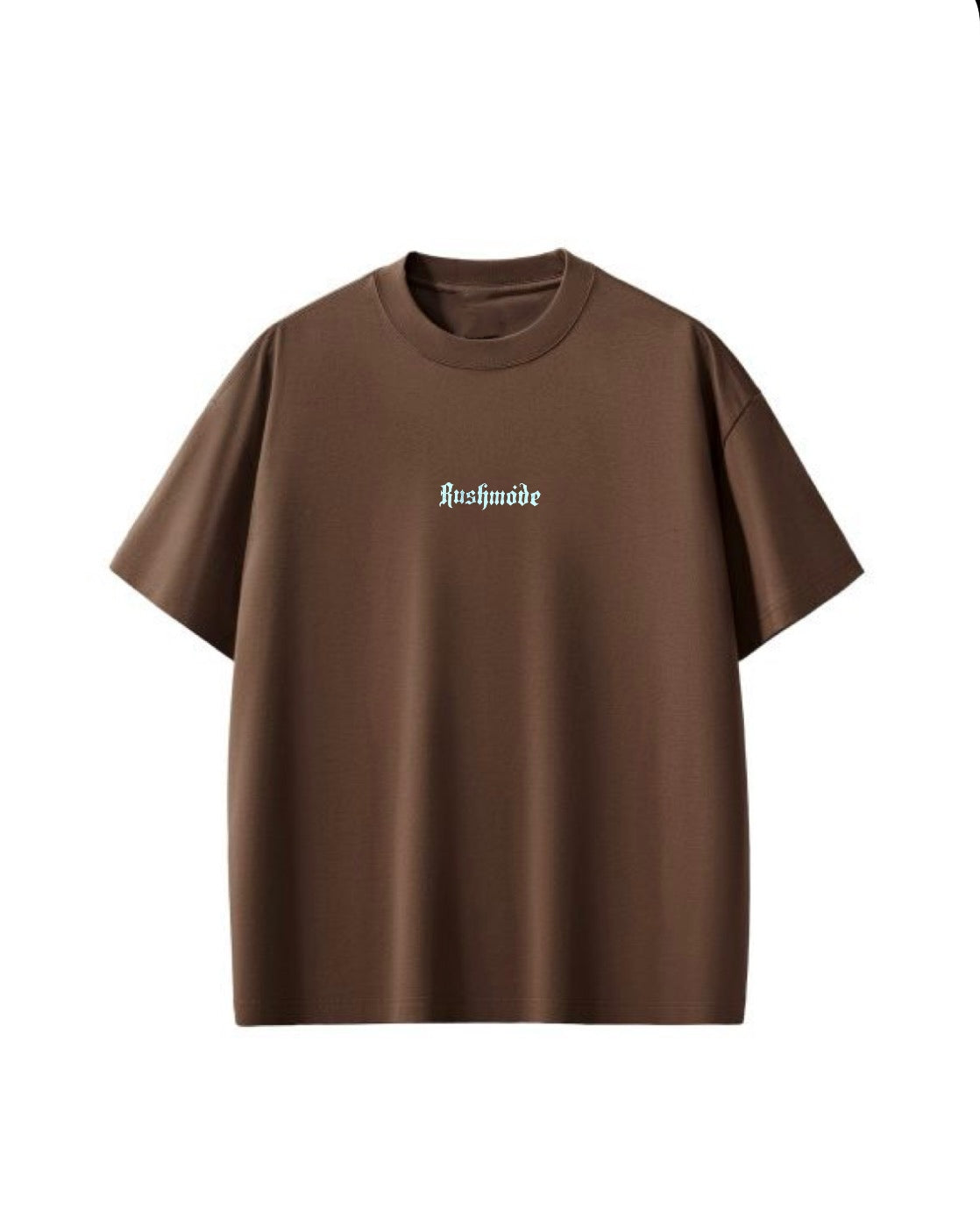 “FAITH” Brown Oversized T-shirt