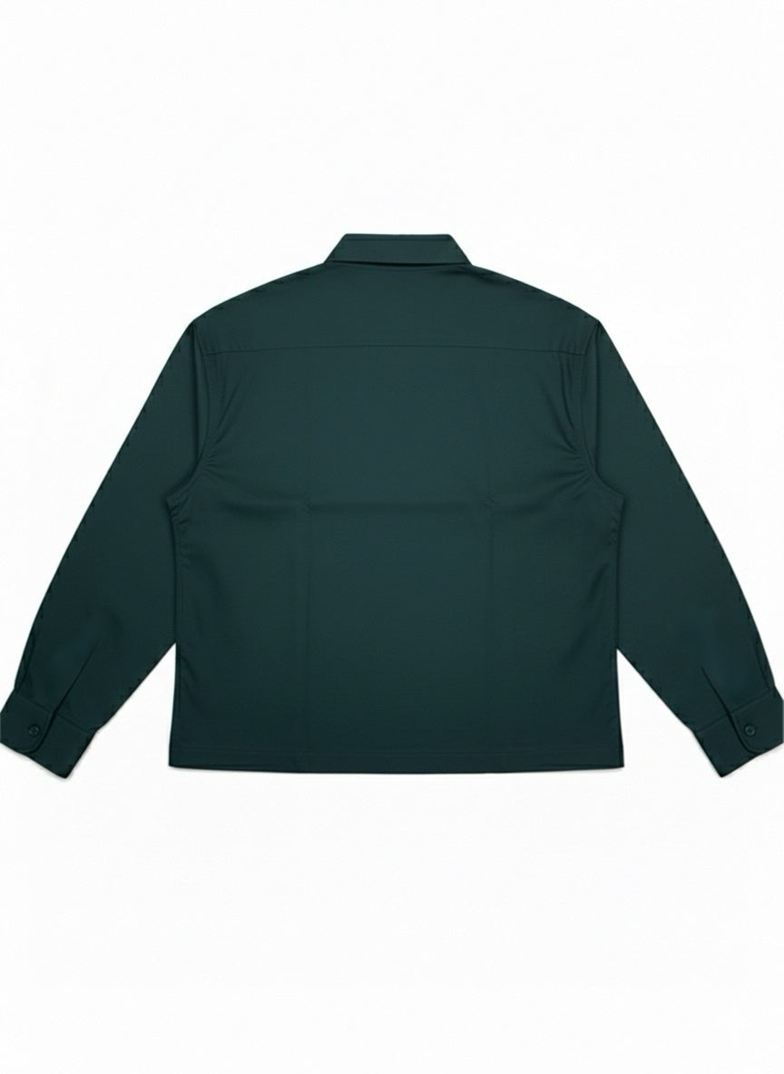 Mid Night Green- Cropped shirt