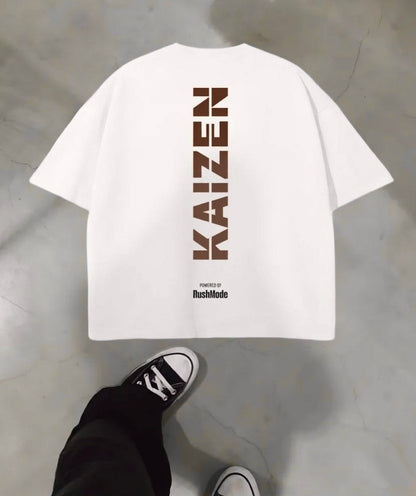 “Kaizen” White Oversized T-shirt