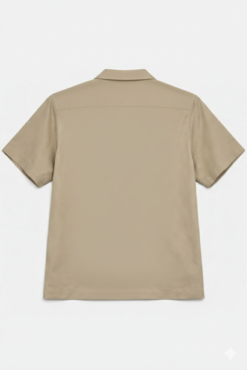 Beige Cream -Cuban shirt