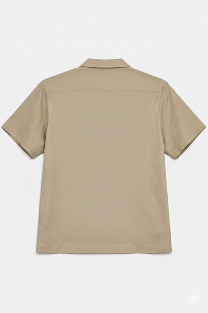 Beige Cream -Cuban shirt