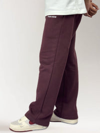 Maroon- Straight Fit Sweatpant