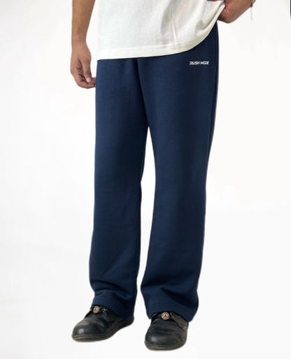 Navy Blue-Straight fit Sweatpant