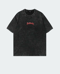 “Dartness” Black Oversized Acid Washed T-shirt