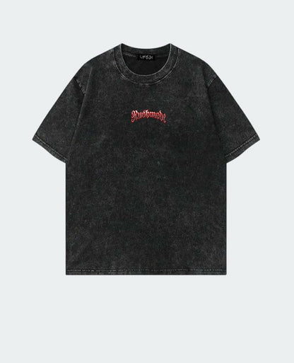 “Dartness” Black Oversized Acid Washed T-shirt