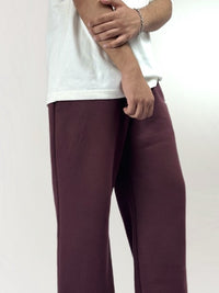 Maroon- Straight Fit Sweatpant