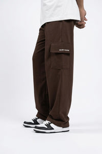 Brown- Baggy Cargo Sweatpant