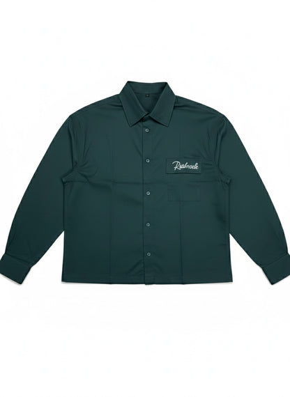 Mid Night Green- Cropped shirt