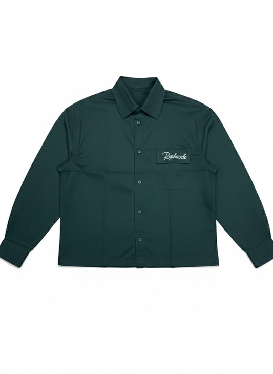 Mid Night Green- Cropped shirt