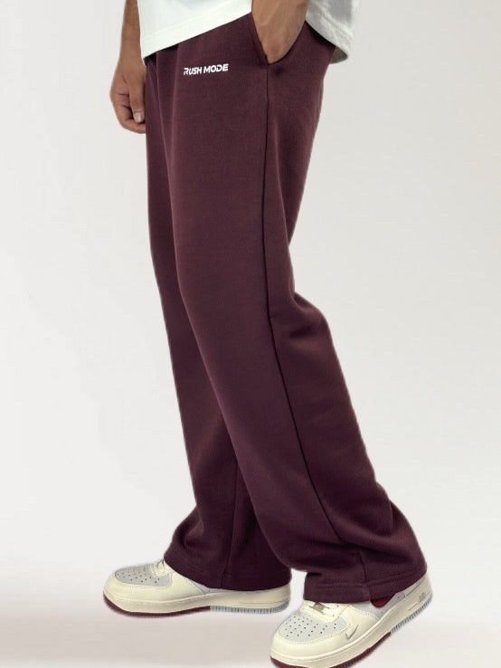 Maroon- Straight Fit Sweatpant