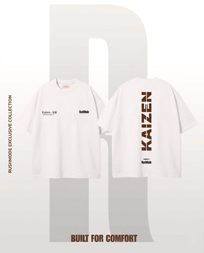 “Kaizen” White Oversized T-shirt