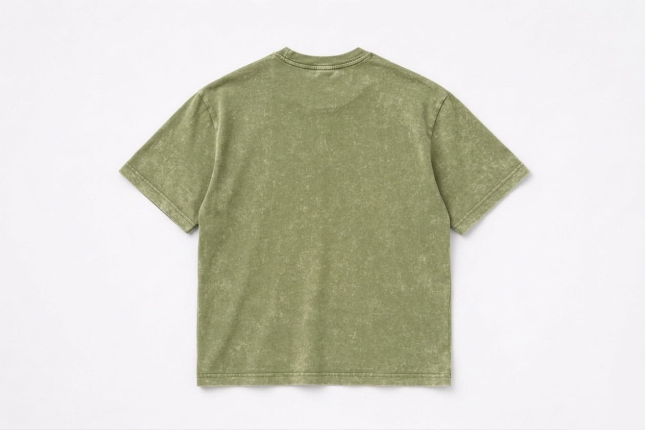 “Star” Mint Oversized Acid Wash T-shirt