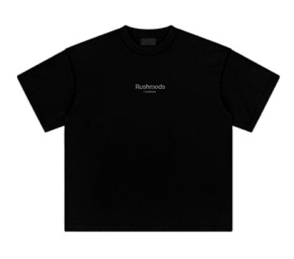 “911” Black Oversized T-shirt