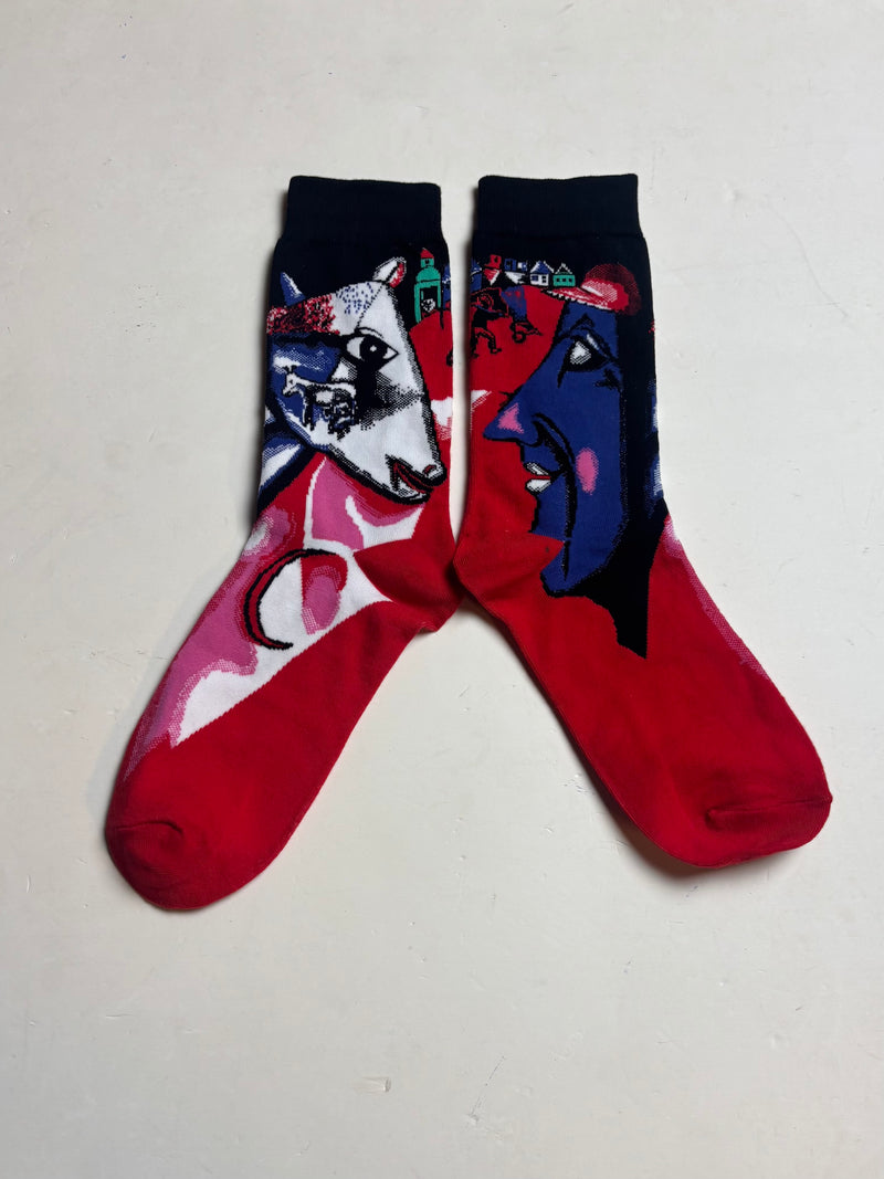 "I and the Village" Marc Chagall Fine Art Socks