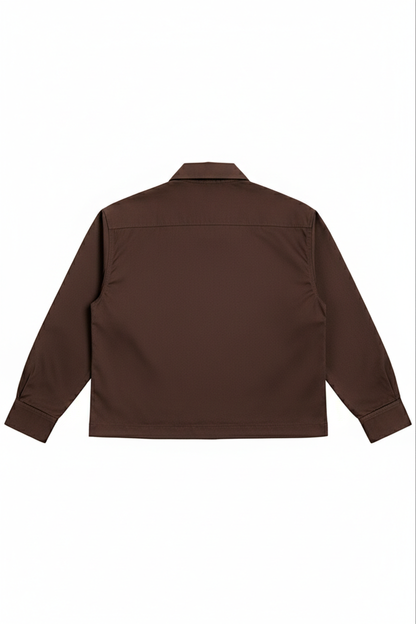 Choco Brown- Cropped shirt