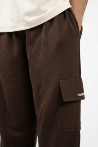 Brown- Baggy Cargo Sweatpant