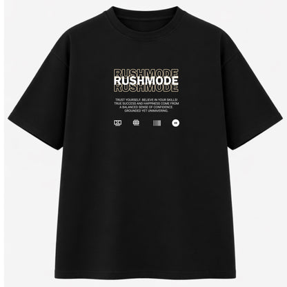 “Ask God” Black Oversized T-shirt