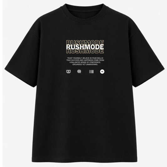 “Ask God” Black Oversized T-shirt