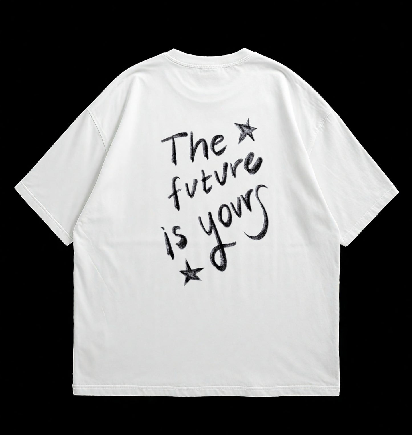 “The future is yours” White Oversized T-shirt