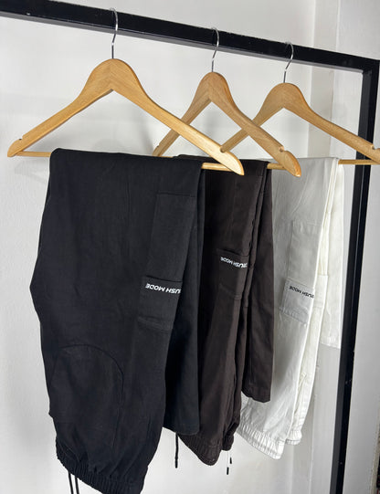 Black- Twill Cargo Pant
