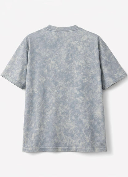“What’s meant to be” Sky Acid Wash Oversized T-shirt