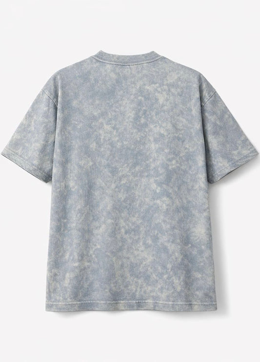 “What’s meant to be” Sky Acid Wash Oversized T-shirt