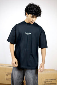 “911” Black Oversized T-shirt