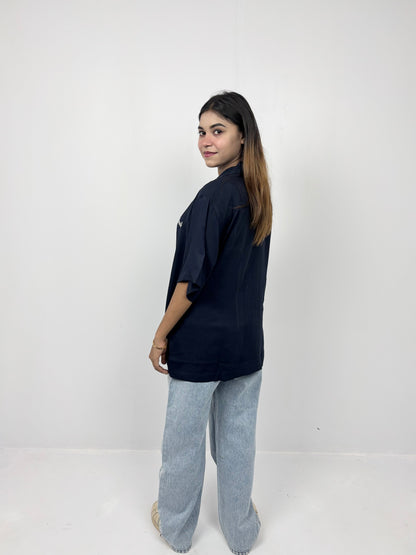 Navy blue- Cuban shirt
