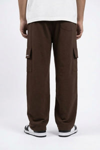 Brown- Baggy Cargo Sweatpant