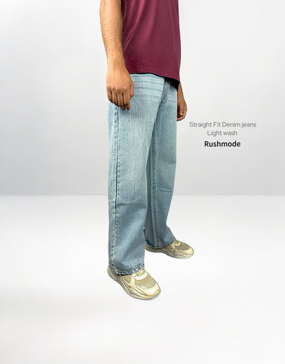 “Light Wash” Straight fit Jeans