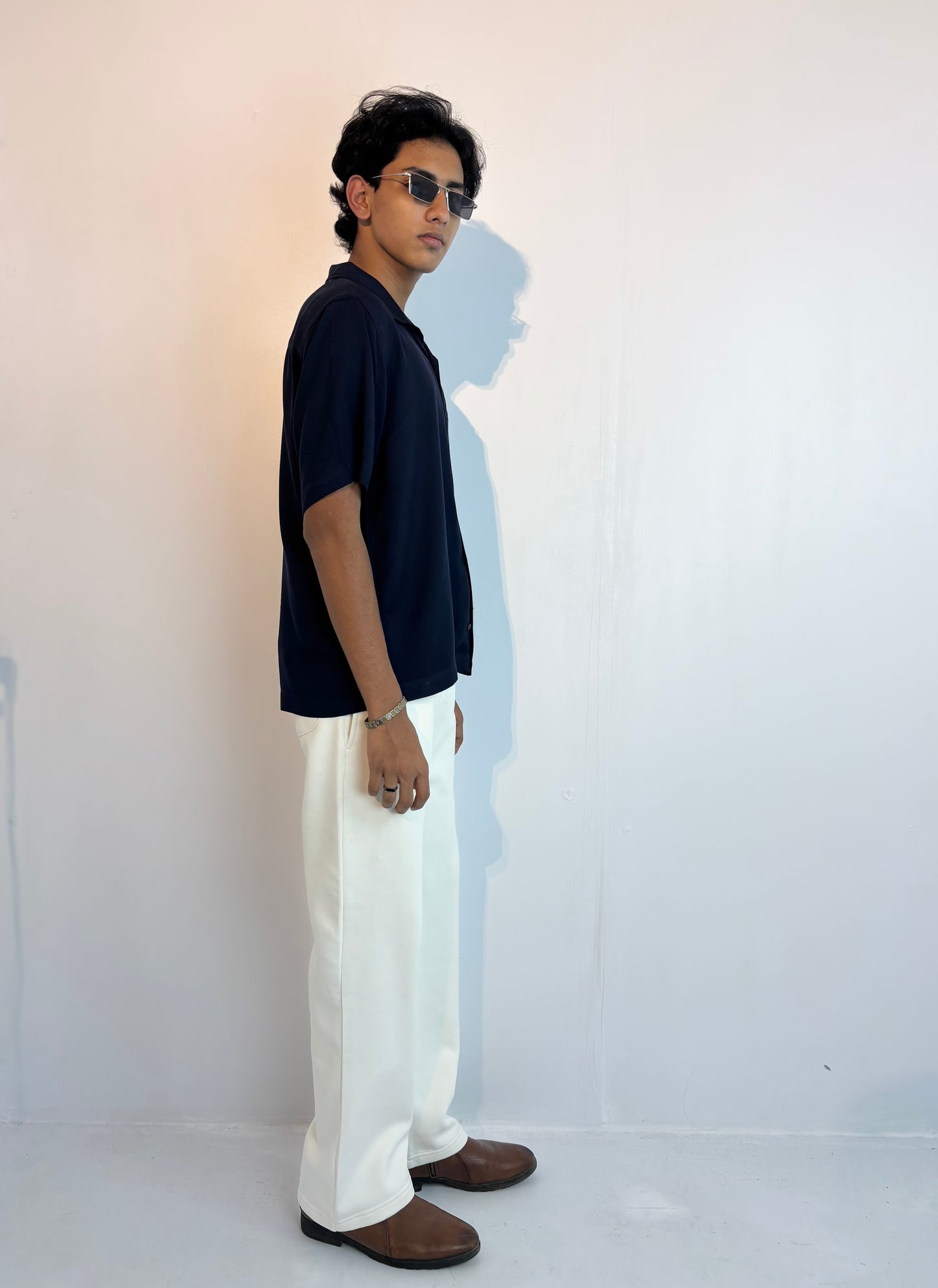 Navy blue- Cuban shirt