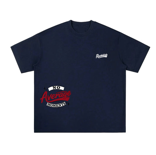 “No Average Moments” Navy Oversized T-shirt