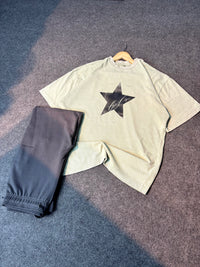 Mint Tshirt + Grey Sweatpant