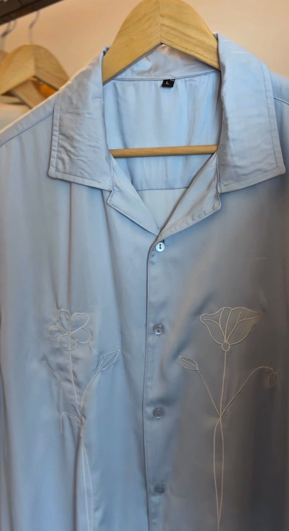 Sky blue- Cuban shirt