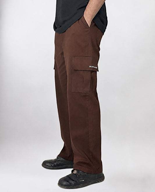 Brown- Twill Cargo Pant