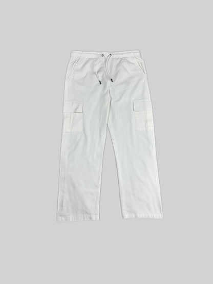 White- Twill Cargo Pant