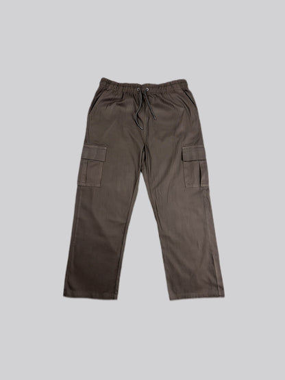 Brown- Twill Cargo Pant
