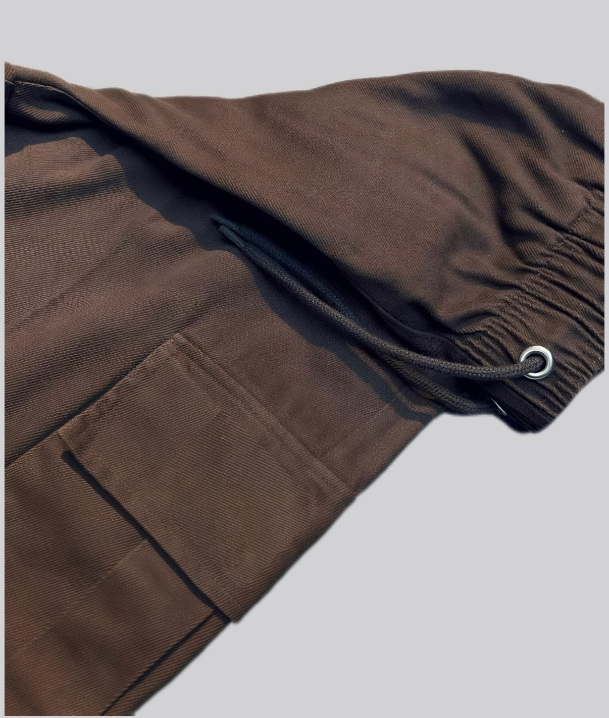 Brown- Twill Cargo Pant