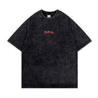 “Dartness” Black Oversized Acid Washed T-shirt