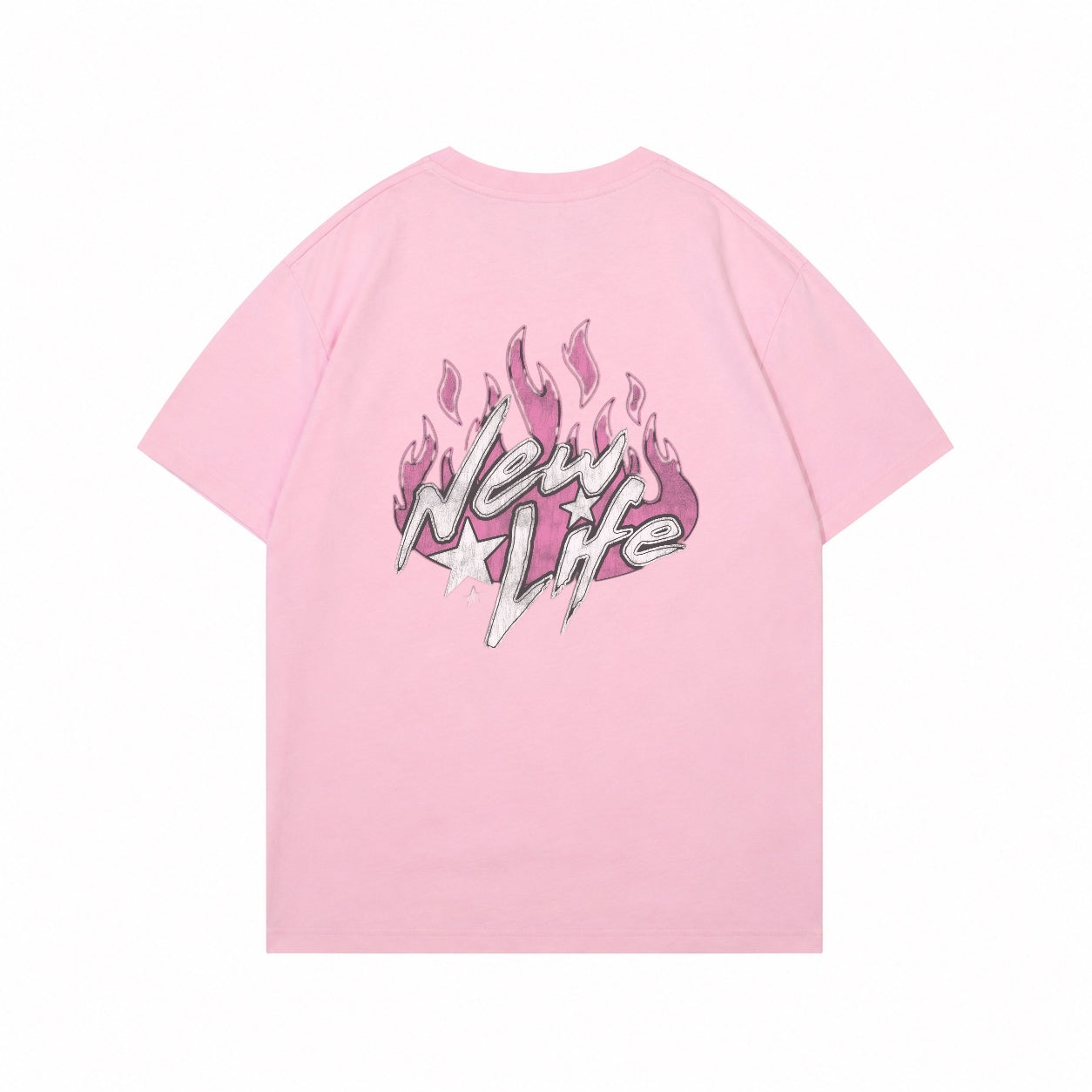 “New Life” Pale pink Oversized T-shirt