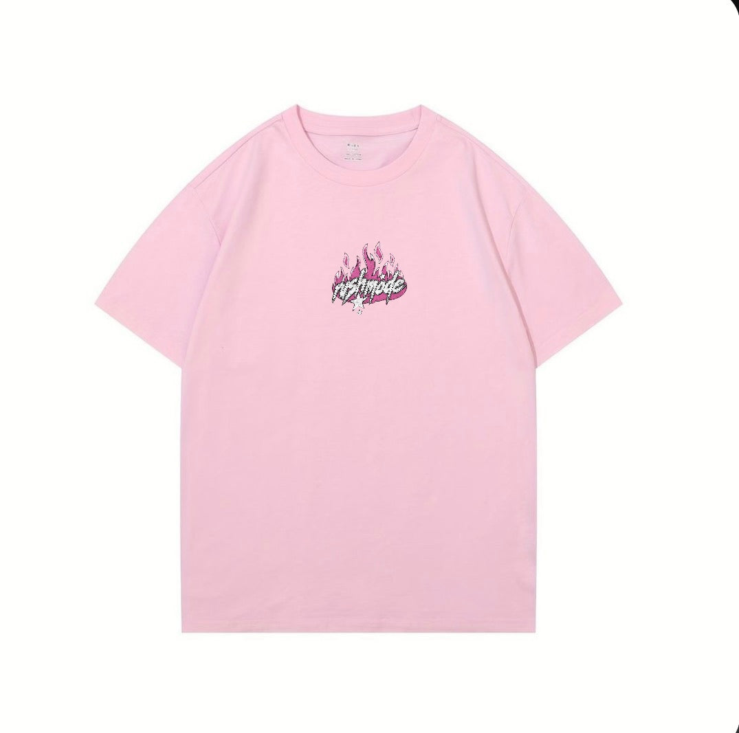 “New Life” Pale pink Oversized T-shirt