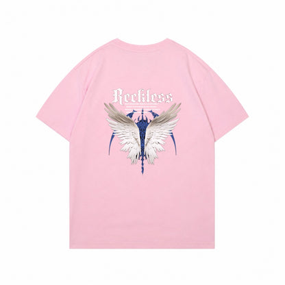 “Reckless” Pale pink Oversized T-shirt