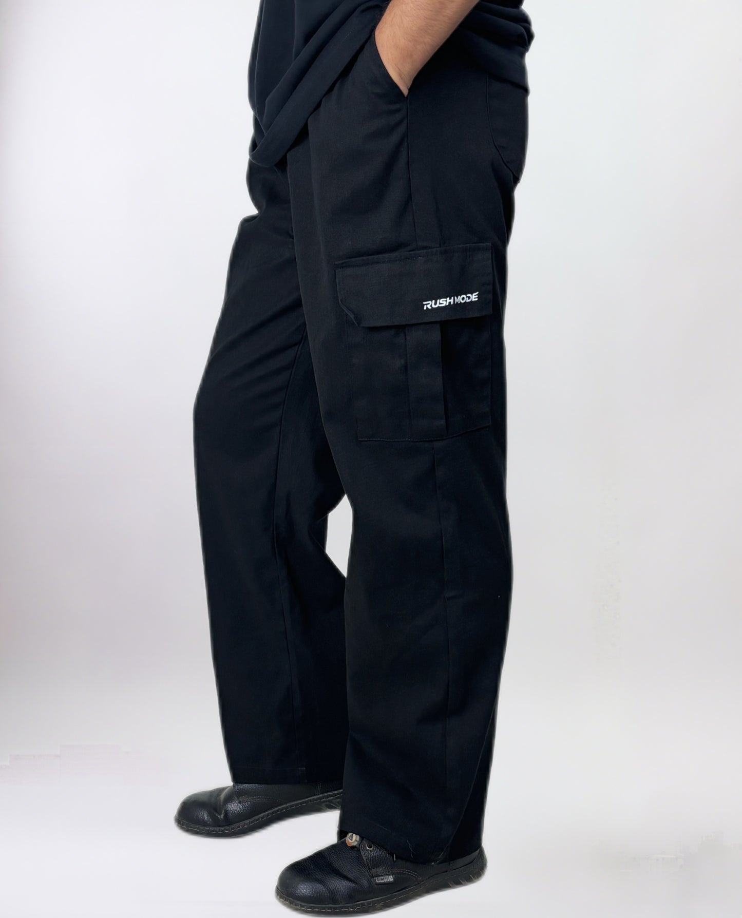 Black- Twill Cargo Pant