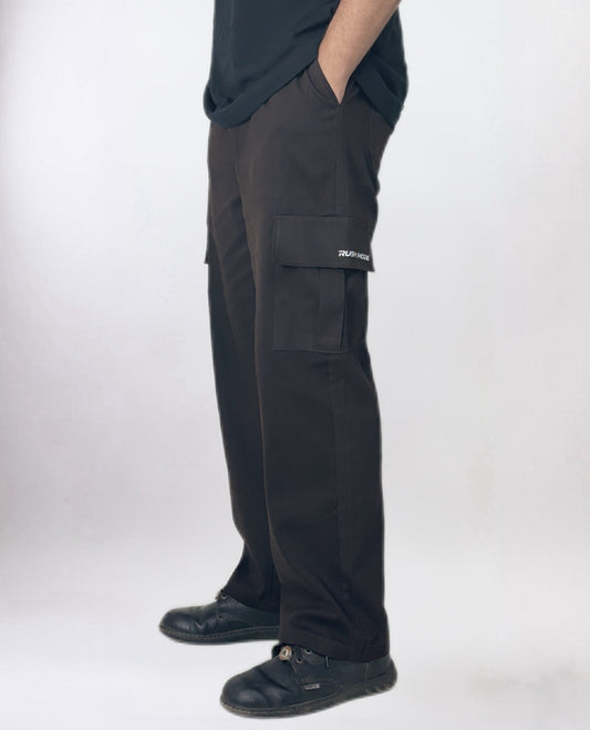 Brown- Twill Cargo Pant
